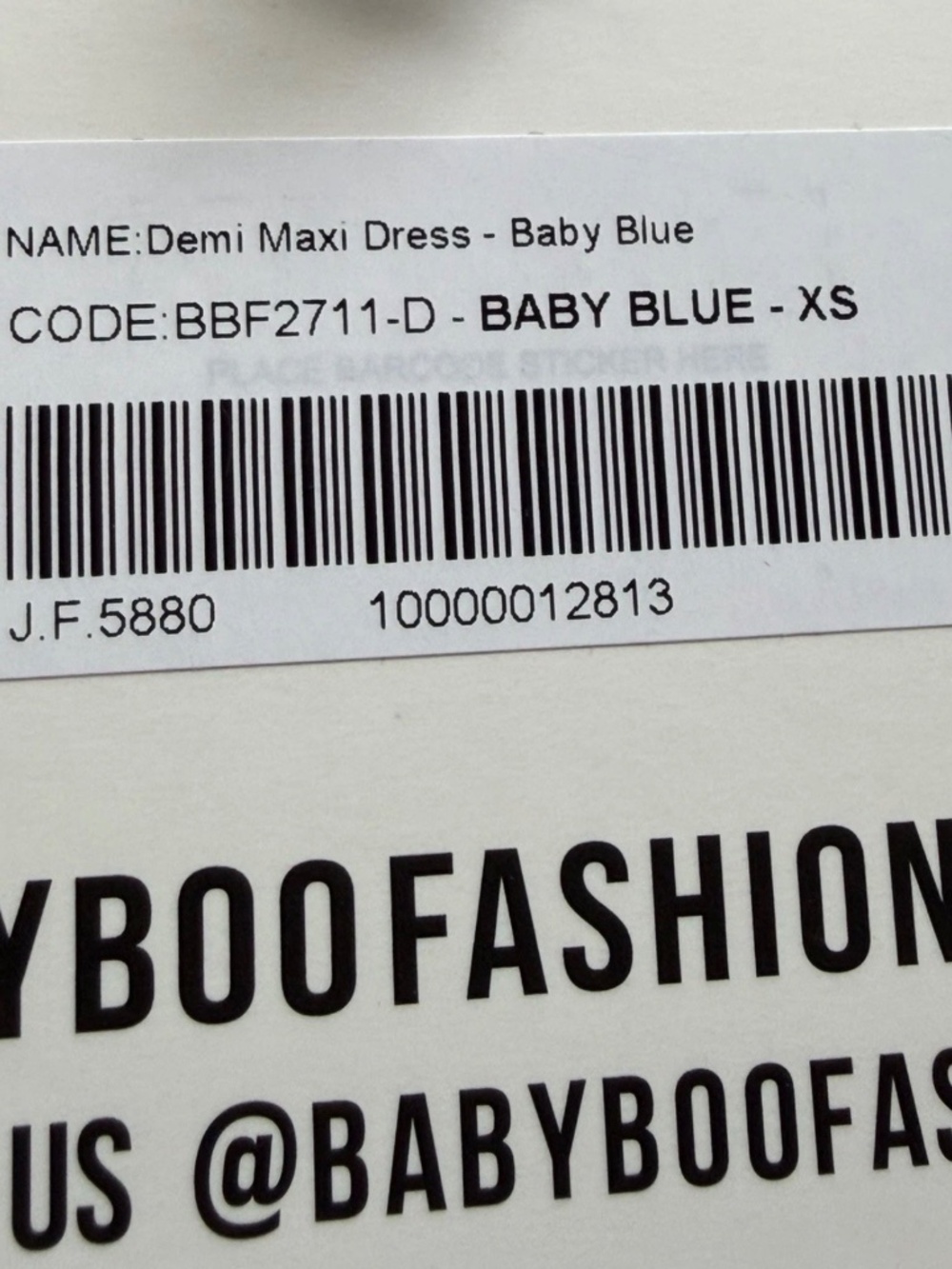 NWT Baby Boo Fashion Rouched Maxi Dress in Light Blue Size XS - Picture 5 of 7